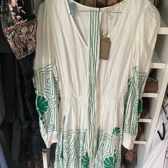RARE NWT ANTHROPOLOGIE Forever That Girl Embroidered Mini Dress. Size M - Picture 8 of 10
